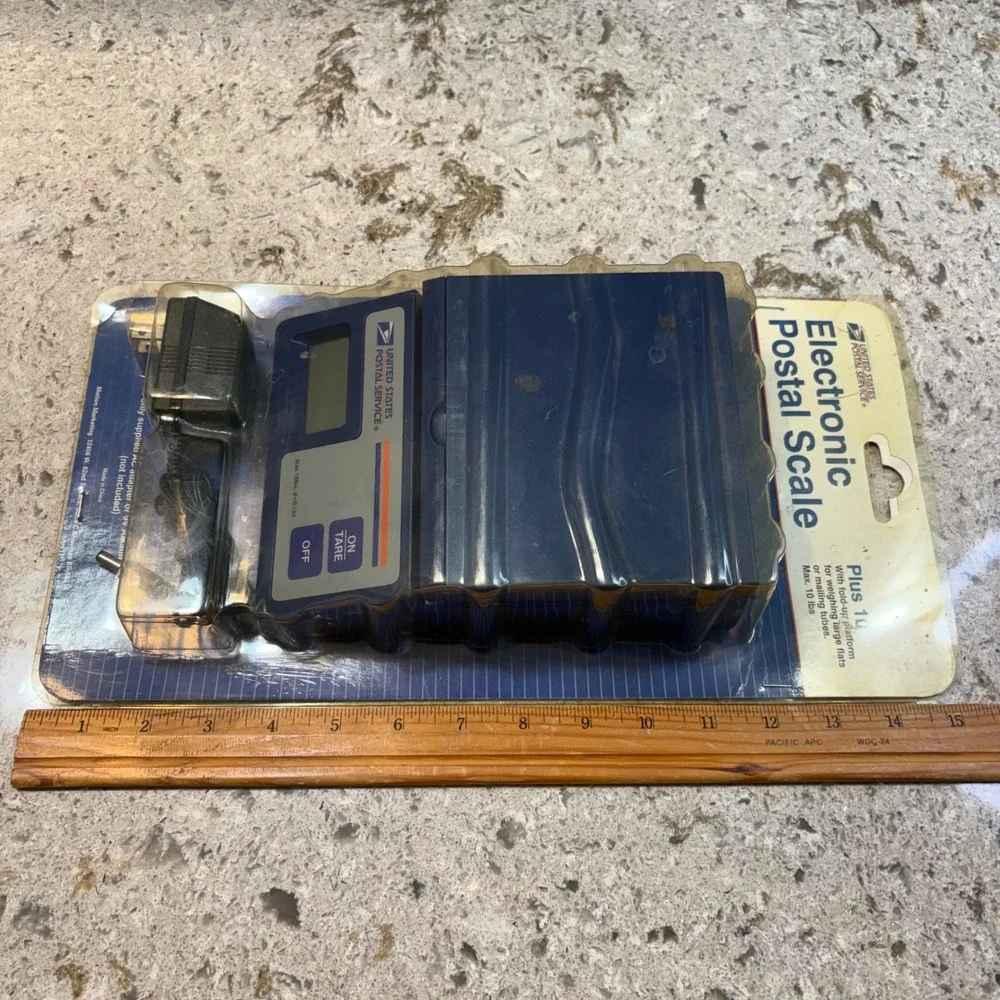 USPS Electronic Postal Scale 10lb Capacity Blue with AC Adapter New